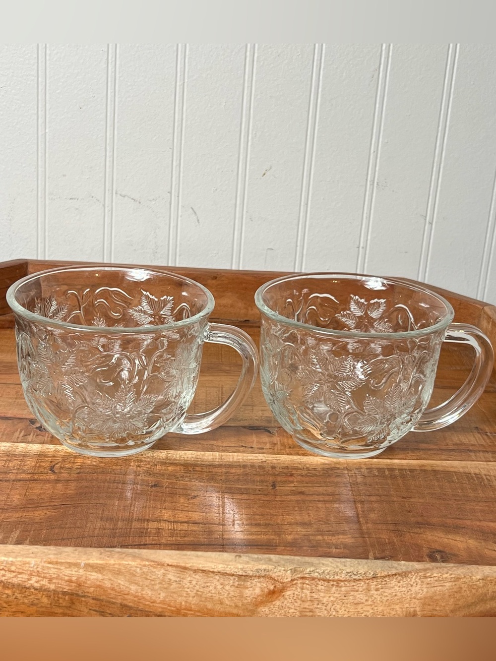 Princess House #503 Fantasia Crystal Cappuccino/Soup Mug Set of 2